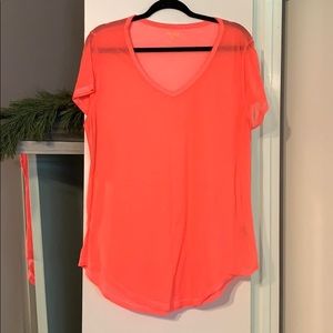 Bright Pink Sheer Top